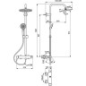 Душевая система IDEAL STANDARD IDEALRAIN ECO EVO SL B2266AA, хром