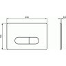 Механическая панель смыва IDEAL STANDARD Oleas M1, двойной смыв, белый R0115AC